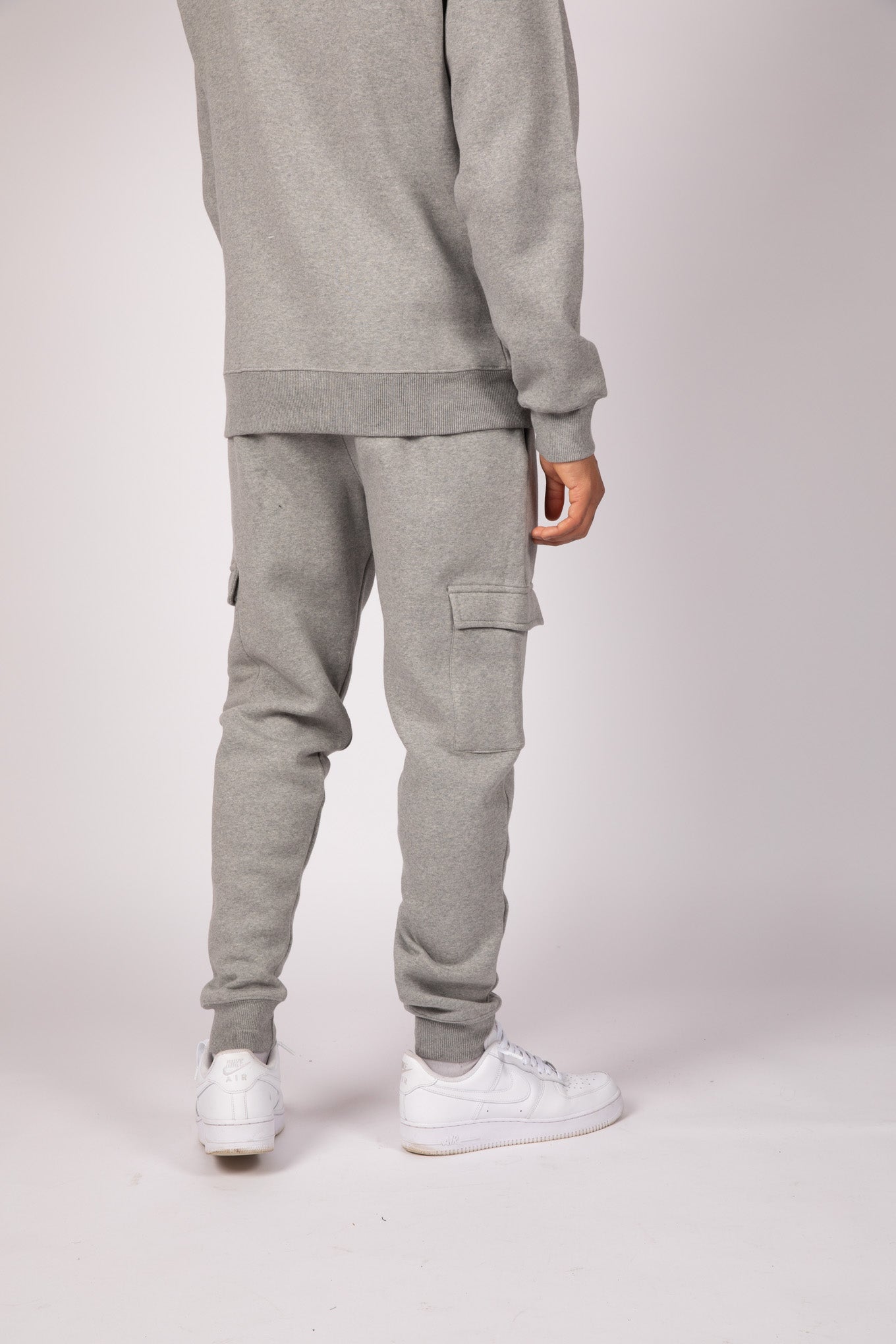 Grey Cargo Bottom Fleece Tracksuit