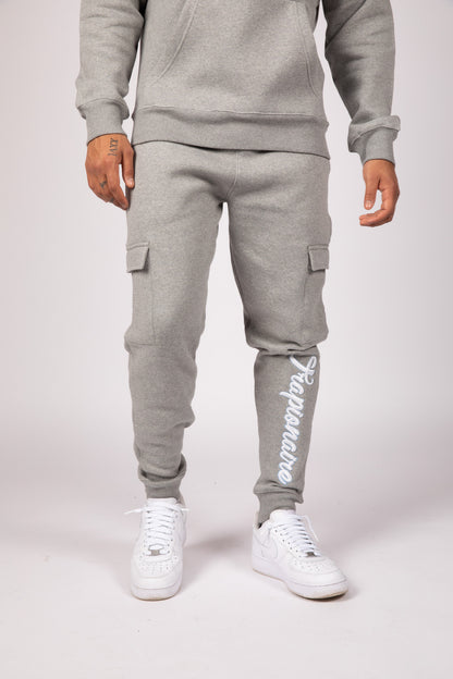 Grey Cargo Bottom Fleece Tracksuit