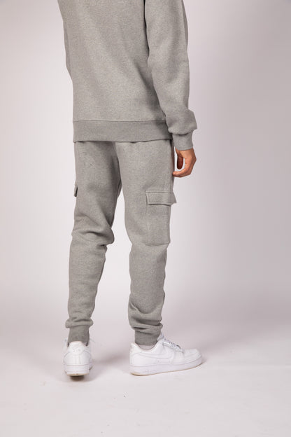 Grey Cargo Bottom Fleece Tracksuit