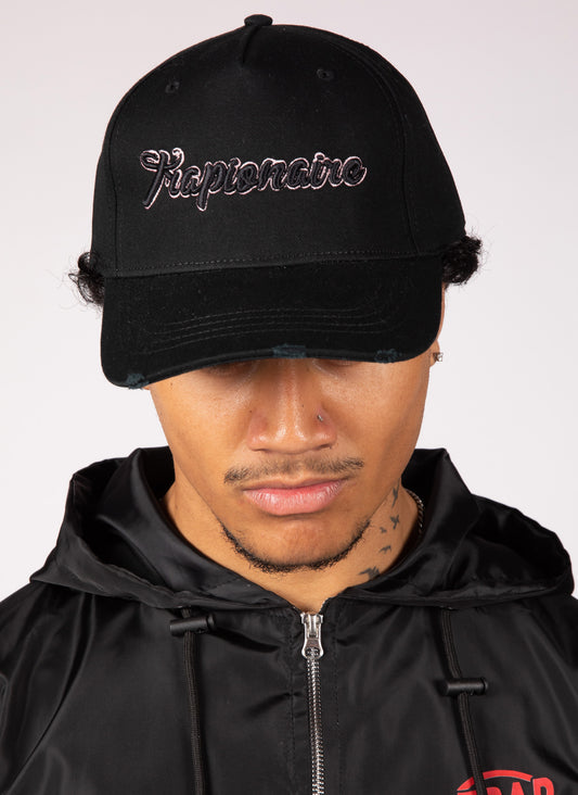 Pink/Black Cap