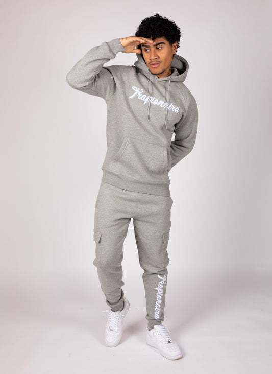 Grey Cargo Bottom Fleece Tracksuit
